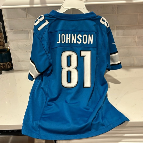 Official NFL Lions all of gamer Calvin Johnson YL - Picture 1 of 4